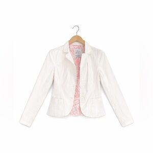 Urban Behavior White Fitted Blazer Size Medium